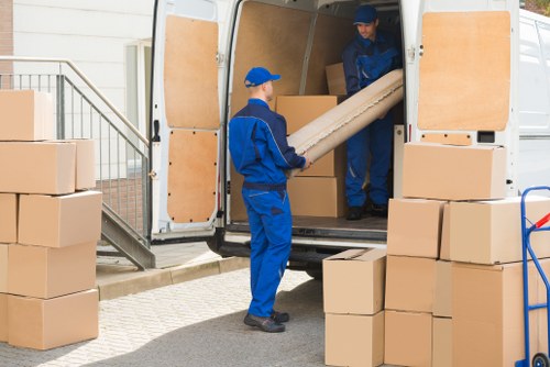 Removal team helping with a home move in Cranford