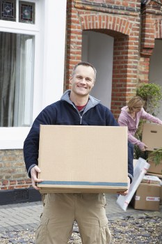 Moving truck service for a Cranford home relocation