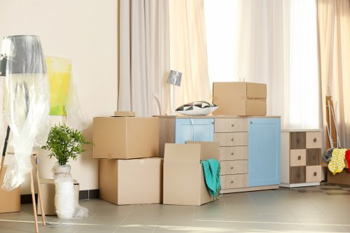 Mover preparing equipment and loading items safely