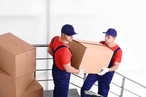 Removals van service handling access and parking challenges in Cranford