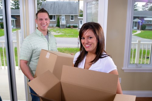 Man With A Van Cranford pricing overview with moving van and boxes