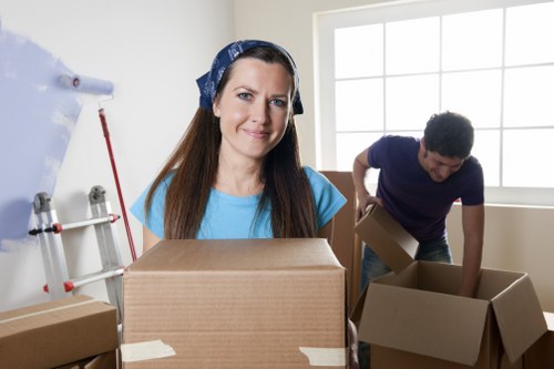 Team checking loading and safety precautions before a move