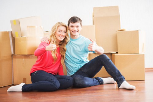 Organised packing and labelling for a property move in Cranford