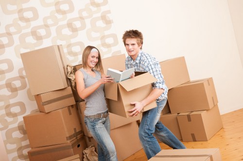 Commercial movers relocating an office in Cranford
